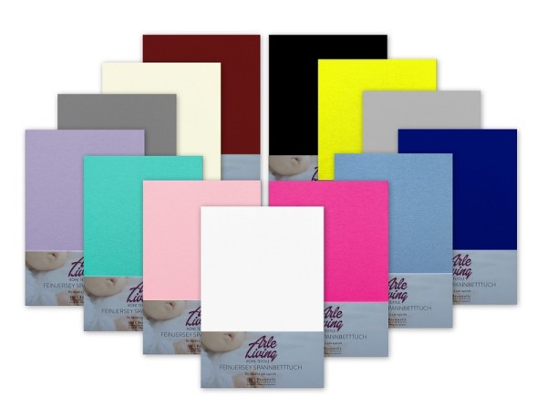 Kinder Jersey Spannbettlaken 60x120 - 70x140 cm