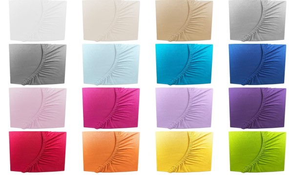 Jersey Spannbettlaken 60x120 - 70x140 cm
