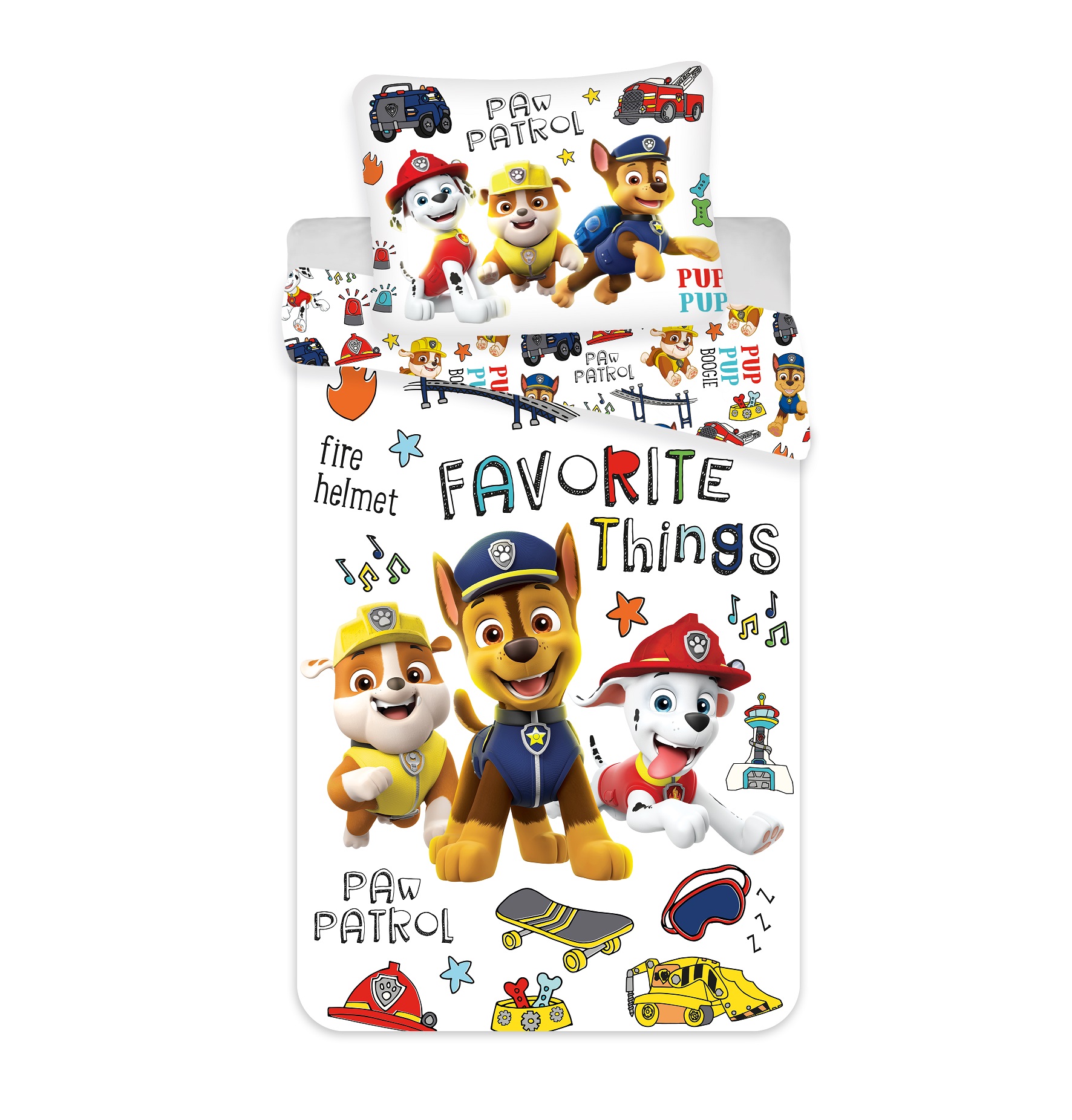Parure de lit - Paw Patrol - Lightning in the Dark - 100% coton - 2 pièces