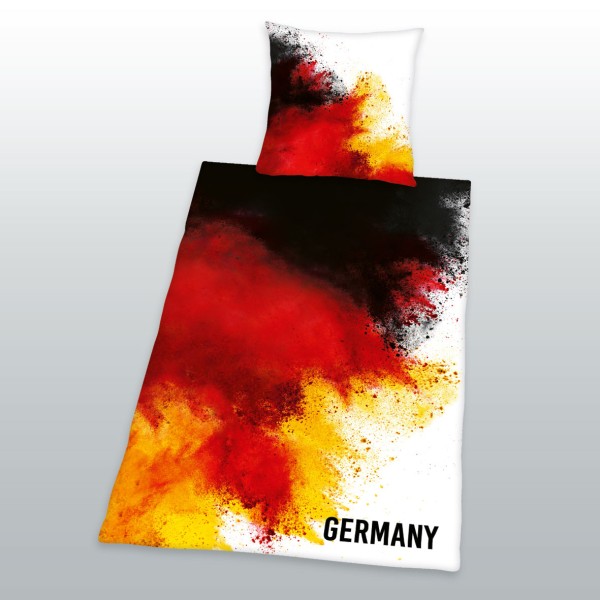 Bettwäsche Germany 80x80 135x200 cm Fußball WM